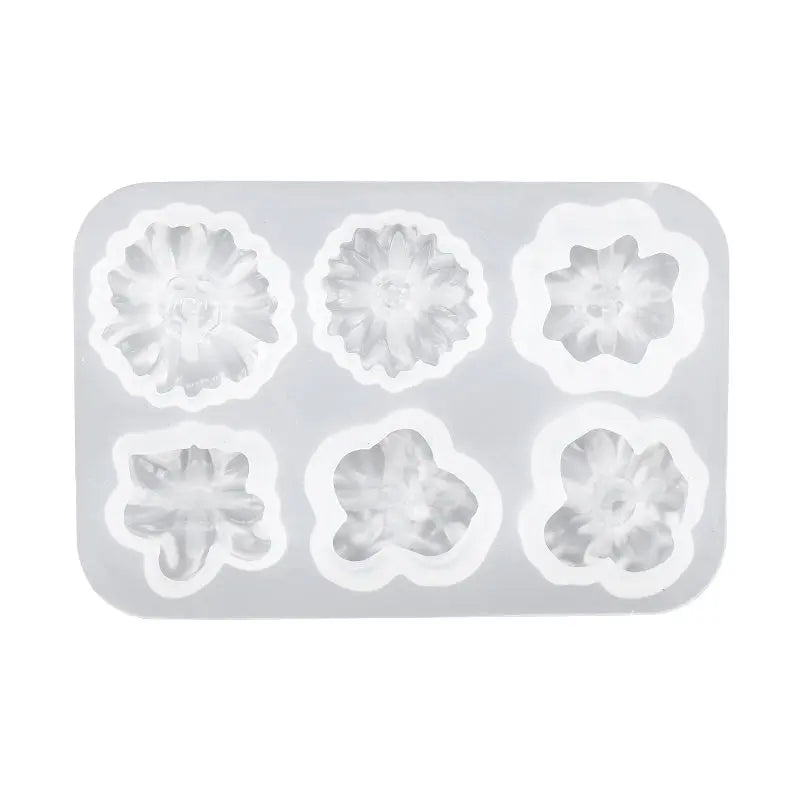 3D Flower Shaped Silicone Molds Candy Epoxy Resin Mold for Jewelry Making DIY Cell Phone Decorating Tool Crafts Handmade