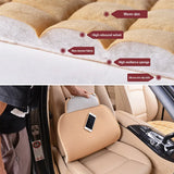 SEAMETAL Pink Car Seat Cover for Women Soft Plush Vehicle Seat Cushion Protector Chair Pad for Lady Universal for Four Seasons