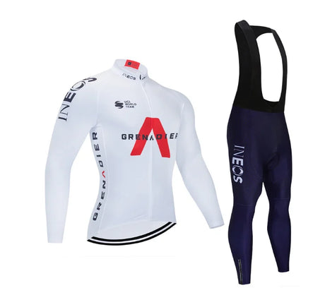 2021 New Men's Long Sleeve Cycling Suit Set Breathable Mountain Bike Wear