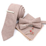 Top 50% Wool Soft 7cm Tie Bowtie Hankie Clip Brooch Sets Dusty Green Solid Classy Men Wedding Suit Daily Cravat Accessory Gift