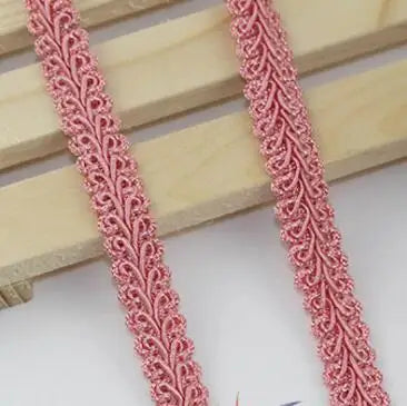 12mm Curve Cotton Lace Trim Centipede Braided Ribbon Fabric Handmade DIY Clothes Sewing  Lace Trim Supplies Craft Accessories