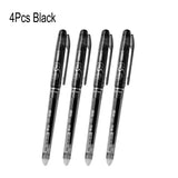 DELVTCH Erasable Gel Pen 0.7mm 0.5mm Bullet Tip Blue Black Red Color Ink Refill Rods Writing Drawing Painting Washable Handle