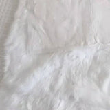 50x100cm Natural Rabbit Fur Patchwork Skin Crafts Sewing Fabric for Apparel Throw Blanket Carpet Needlework Christmas Decoration