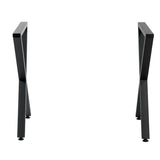 2pcs 40cm/71cm Wrought Iron Table Legs Metal X-Shape Furniture Legs Coffee Tables Stand Foot Sofa Desk Furniture Accessories