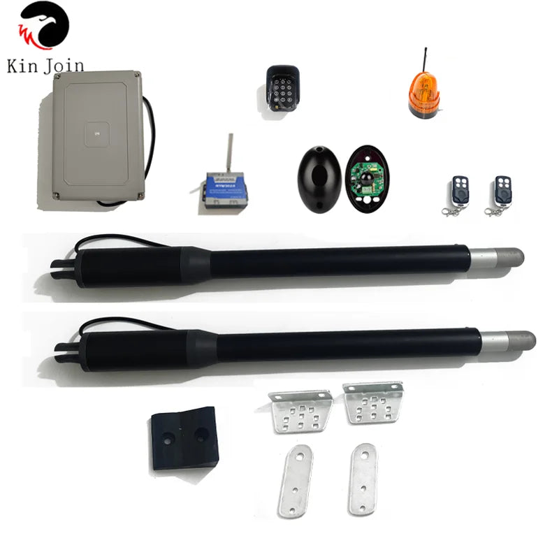 KinJoin Swing gate Automation Kits Swing Door Openers Electric Motor Driver Swing Door  Opener For access Control Home Security