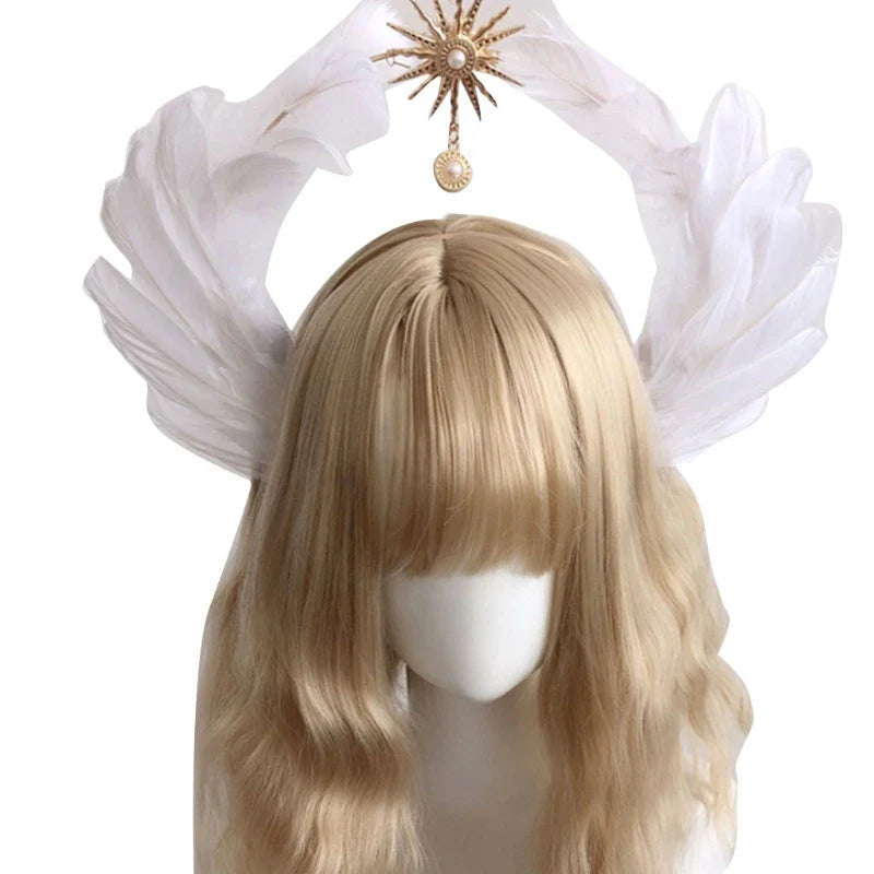 Gorgeous Sun Godmother's Crown Lolita KC Notre Dame Virgin Mary Halo Princess Queen Pope Tiara Headband