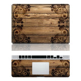 Wood Texture Vinyl Sticker Decal Skin Cover Case For Laptop Apple Macbook Pro Air 16" A2485 A2337 11" 13" 15 " / Unibody Laptop