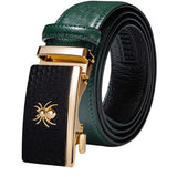 High Quality Mens Belts Black Brown Blue White Green Leather Straps Casual Gold Automatic Buckles Waistband Belt for Men Wedding