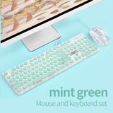 Three-piece Set Punk Gaming Keyboard and Mouse Earphone Set Luminous Keyboards 3200 DPI Mice Headset Combos Computer Accessories