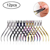 4/8/12pcs Stainless Steel Nail Cuticle Nipper Cutter Dead Skin Remover Manicure Scissors Tweeters Toenails Ingrown Pedicure Tool