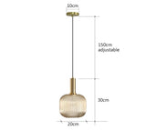 Retro restaurant colorfull glass pendant lights Creative living room Lamp Simple bedside lamp LED E27 hanging loft lighting