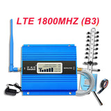 Cellular Amplifier GSM 2G 900 3G UMTS 2100 4G LTE 1800MHZ DCS Signal Booster Cell Mobile Phone  + Antenna + 10m Cable Repeater