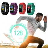 115 Plus Waterproof Smart Watch Wristband Fitness Tracker Pedometers Smart Bracelet Health Heart Rate Blood Pressure Monitor