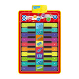 Kids Musical Piano Mat Duet Keyboard Play Mat 20 Keys Floor Piano with 8 Instrument Sound 5 Paly Modes Dance Pad Educatinal Toys