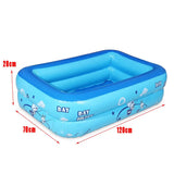 Outdoor Summer Indoor Kids New 120cm 2/3layers Children Inflatable Pool Bathing Tub Baby Kid Home Outdoor Large Swimming Square