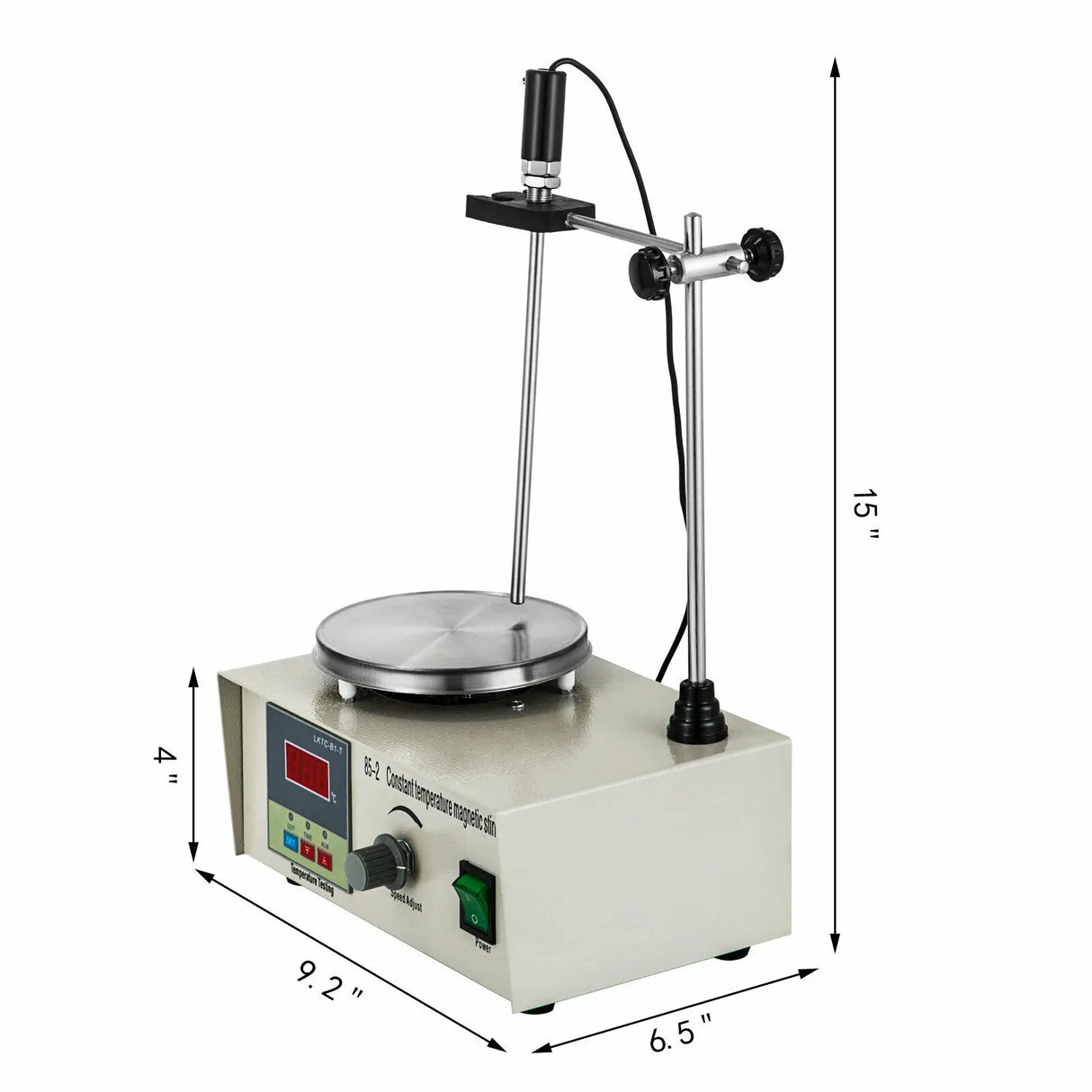 VEVOR 1L Heating Magnetic Stirrer Hot Plate W/ Stir Bar 0-2000R/Min Vortex Mixer Distillation Kit Chemistry Laboratory Equipment