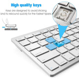 Bluetooth Keyboard Mouse Combo Ultra-Slim Mute Keycap Wireless Bluetooth Mouse Mice for Mac iPad iPhone iOS Android Windows