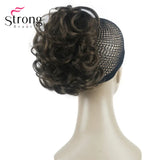 StrongBeauty Silver Short Natural Wave Ponytail Hair Extension With Claw Clip In Hairpiece COLOUR CHOICES