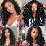 Brazilian Spring Curl Funmi Human Hair Weaves Bundles Human Hair Extensions Natural Black Color Curly Hair 1/3/4 Bundles Deal