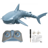 RC Shark Toy 2.4G Remote Control Animals Sharks Submarine Simulation Robots Bath Tub Pool Electric Animal for Kids Boys Children