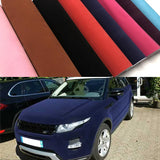 Premium Quality Velvet Suede Fabric Vinyl Car Wrap Sticker Self Adhesive Film For Car Styling 20/30cmx135cm