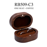 Marriage Engagement Wooden Ring Box for Wedding Custom Proposal Engraved Ring Bearer