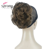 StrongBeauty Silver Short Natural Wave Ponytail Hair Extension With Claw Clip In Hairpiece COLOUR CHOICES