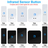 5pcs Touchless Exit Button Door Access Control Release Switch IR Contactless No Touch Infrared Exit Button