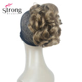 StrongBeauty Silver Short Natural Wave Ponytail Hair Extension With Claw Clip In Hairpiece COLOUR CHOICES