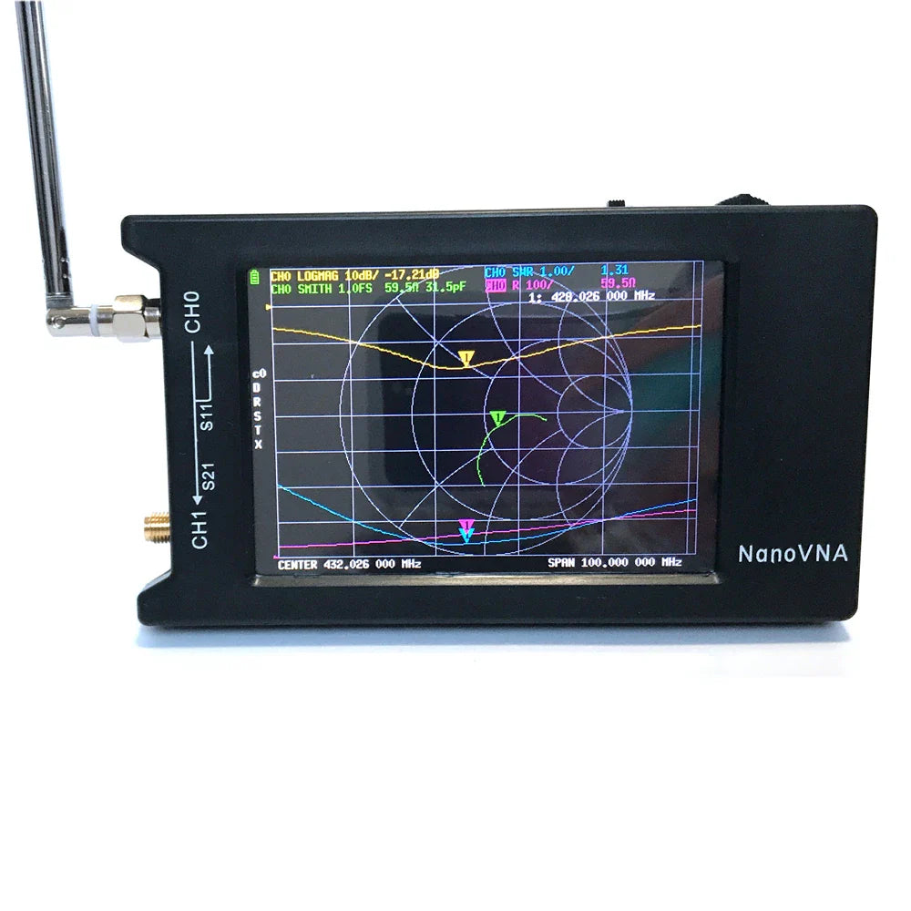 Original Hugen NanoVNA-H4 4.0" display 4.2 version 1950mAh battery Vector Network Analyzer HF VHF UHF Antenna Analyzer