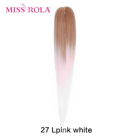 Miss Rola Synthetic 28Inch 100G 2023 New Hair Extension Yaki Straight Jumbo Braiding Hair Pre-Stretched Braid Kanekalon Hair