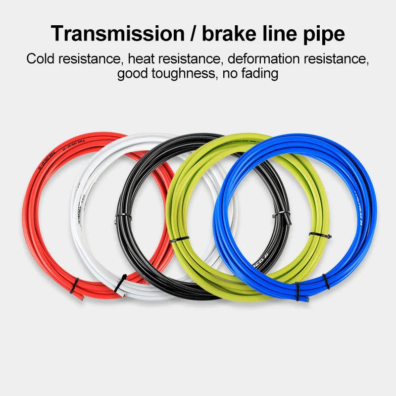 MTB 2/2.5m Wire For Bicycle Shifters Derailleur Brake Cable 4mm/5mm Road Bike Shift and Brake Cable Set Housing Bike Parts