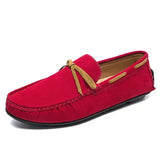 Suede Loafers Men Big Size 48 47 Boat Shoes Slip On Mocasines Hombre Handmade Lazy Shoes Driving Moccasins Casual Office Flats