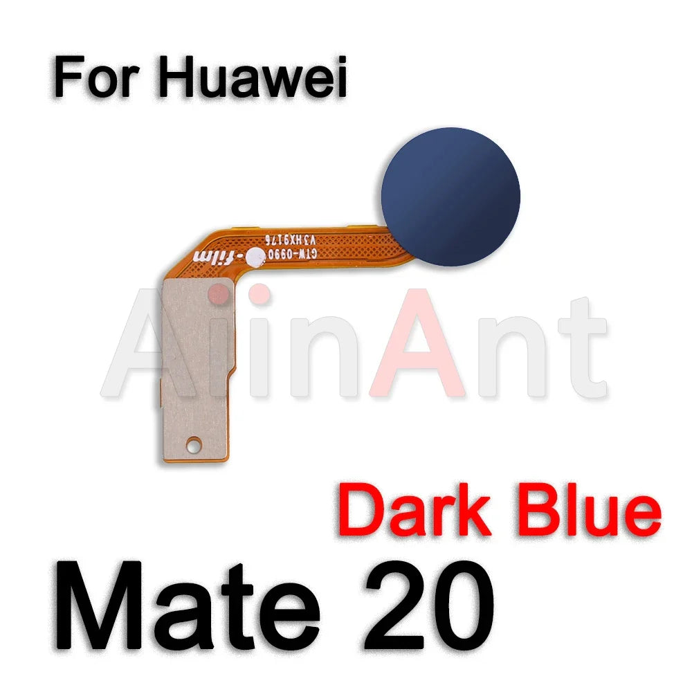 Aiinant Home Power Back Button Touch ID Finger Scanner Fingerprint Sensor Flex Cable For Huawei Mate 20 Lite Pro Spare Parts