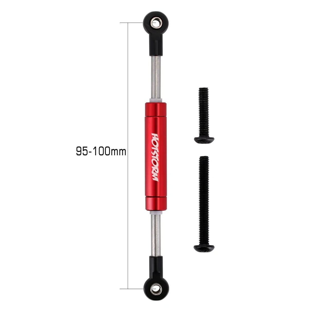 INJORA 1PCS 72-102mm Adjustable Servo Steering Link for 1/10 RC Car Crawler Axial SCX10 TRX4 Redcat GEN8 Upgrade Parts