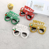 20pcs Merry  Gold Powder  Gifts Bar  Party s Child Adult Kids Decoration Glasses Props  Toys Navidad Christmas