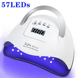 Hot Sale 66LEDs UV LED Nail Lamp For Gel Nail Polish Drying Lamp With Smart Sensor LCD Display Professional Nail Salon Equipment