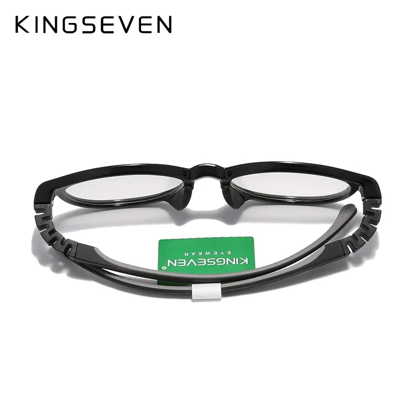 KINGSEVEN Children S Size 43mm Anti-blue Square Blue Light Blocking Glasses Kids TR90 Flexible Computer Gaming Clear Eyewear