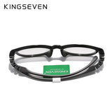 KINGSEVEN Children S Size 43mm Anti-blue Square Blue Light Blocking Glasses Kids TR90 Flexible Computer Gaming Clear Eyewear