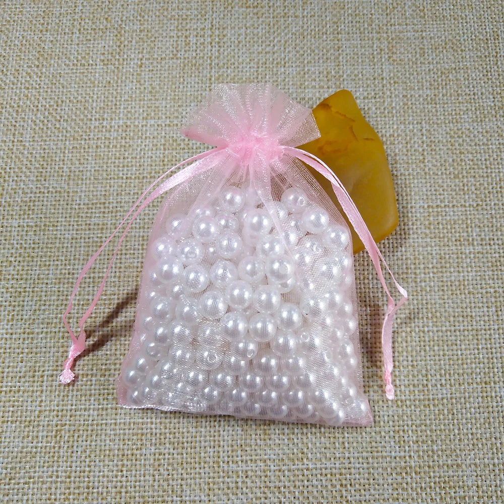 1000pcs/Lot 7x9 9X12 10x15 13x18cm Organza Bag Pouch Christmas Jewelry Packaging & Display Pouches Wedding Party Gift Bags