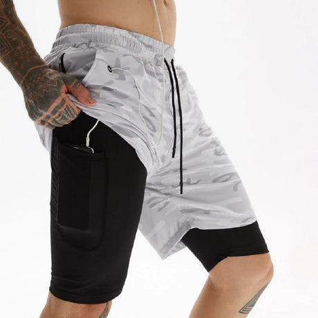 2024 Newest Running Shorts Men 2 in 1 Training Gym Shorts Fitness Men Joggers Jogging Summer Sports Shorts Workout Short Pants