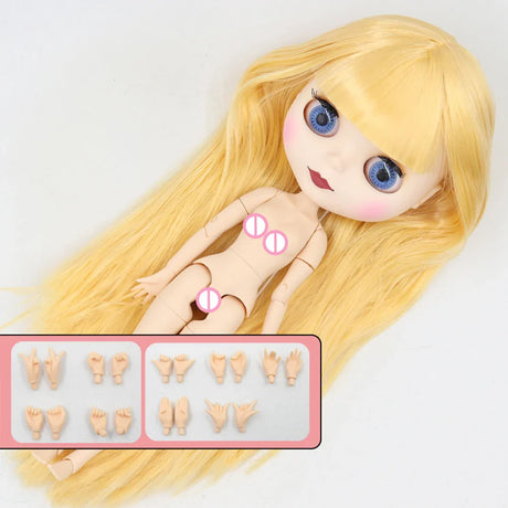 ICY DBS Blyth Doll 1/6 BJD Joint Body White Skin Special Offer On Sale Random Eyes Color 30cm TOY Girls Gift Anime