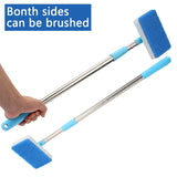 Cleaner Scrubber 180° adjustable Super Long Handle Aquarium Fish Tank Glass Window Algae Double-Sided Sponge Cleaning Brush