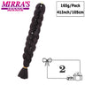 82 Inch Jumbo Box Braids Extensions Afro Synthetic Braiding Hair Ombre Hair for Twist Braid Support Wholesale Mirra’s Mirror