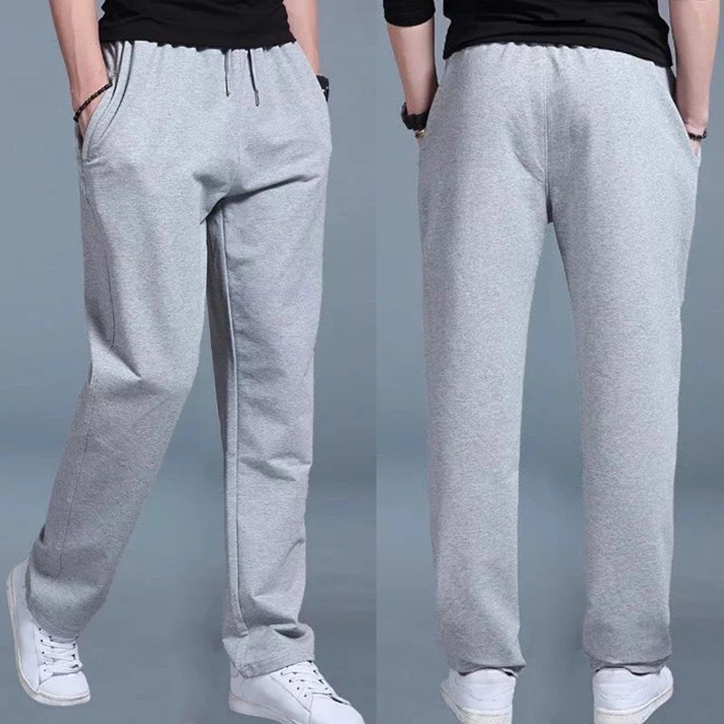 2021 Spring Autumn Joggers Men Jogging Sweatpants Sportswear Knit Tracksuit Sports Pants Trousers Oversize Wide Leg Clothing