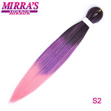 Braiding Hair Extensions Synthetic Hair for Braids Ombre Pre Stretched Jumbo Braids Hair Hot Water Setting Braid Mirra's Mirror