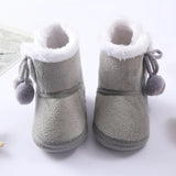 Baywell Autumn Winter Warm Newborn Boots 1 Year baby Girls Boys Shoes Toddler Soft Sole Fur Snow Boots 0-18M