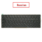 New A1706 A1707 US/UK/Spanish/Korean/French Keyboard  For Macbook Pro Retina 13 "15" Touchbar Keyboard Replacement 2016 2017