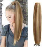 Real Beauty Ponytail Human Hair Wrap Around Horsetail Straight Brazilian100% Remy Human Hair Ponytail Extensions 60/100/120/150g