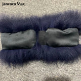 Winter Fashion Elastic Headband Fox Fur Headwear Racccoon Fur Women's Fluffy Real Fur Band S8300